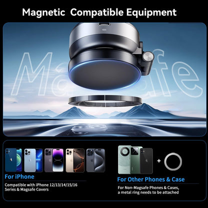 Support de téléphone électrique pour voiture, ventouse sous vide, télescopique, magnétique, absorpti
